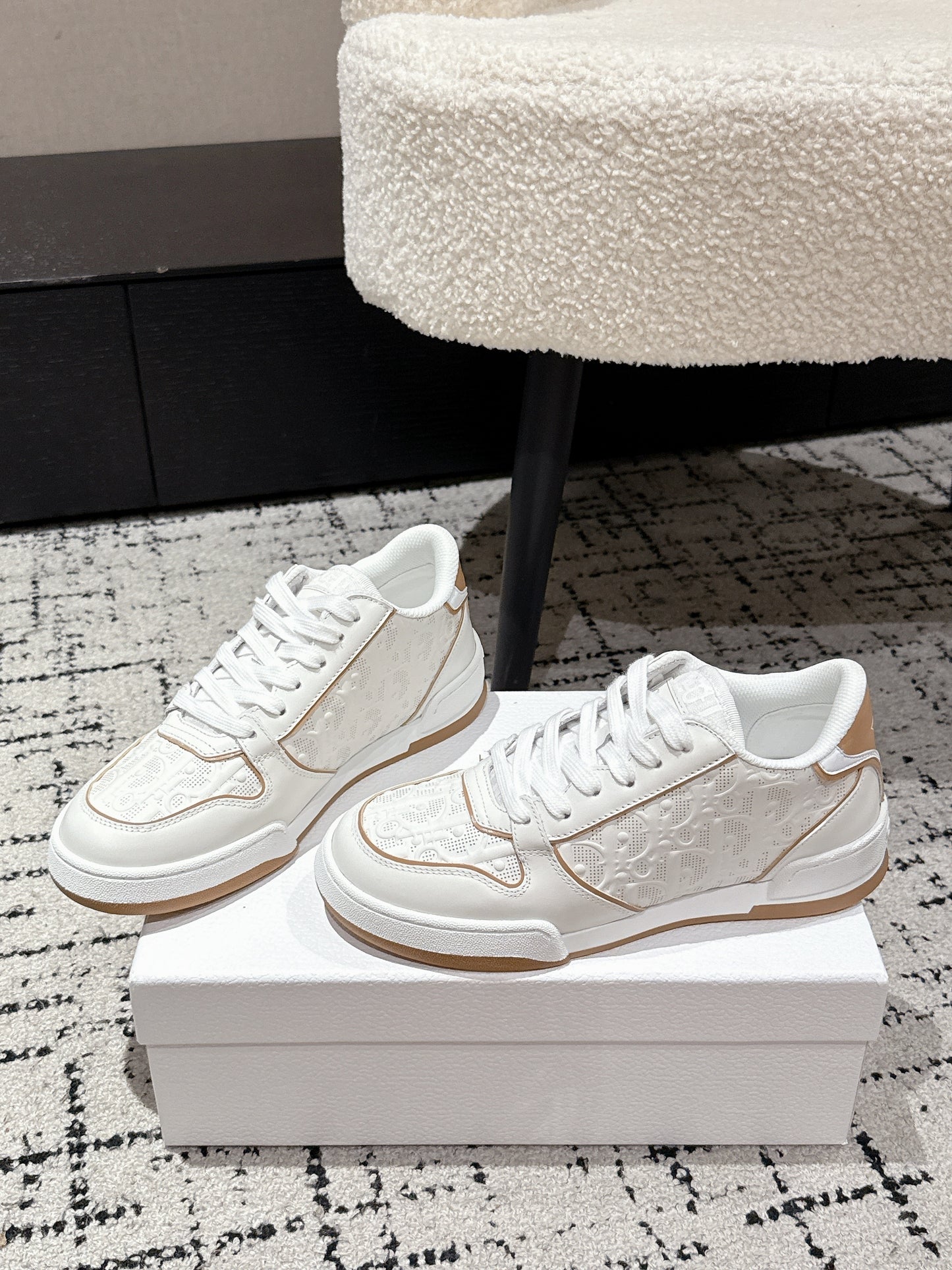 Dior One White Suede