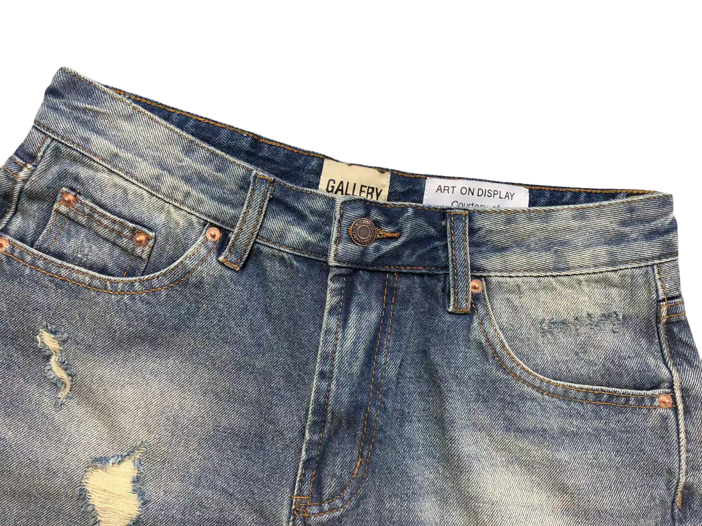 GALLERY DEPT. Ripped Jeans Short - (BLUE)