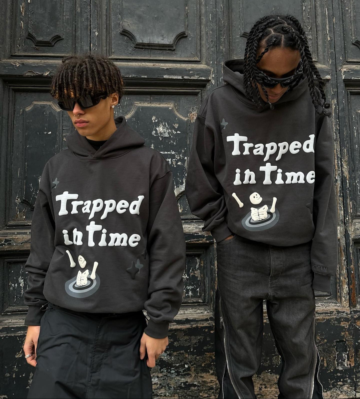 Broken Planet Trapped In Time Hoodie - (BLACK)