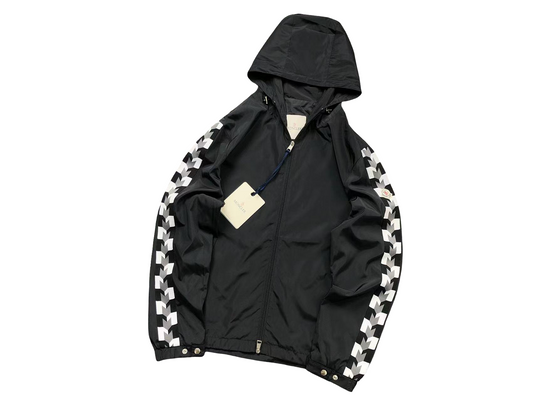 Moncler Checkered Windbreaker - (BLACK)
