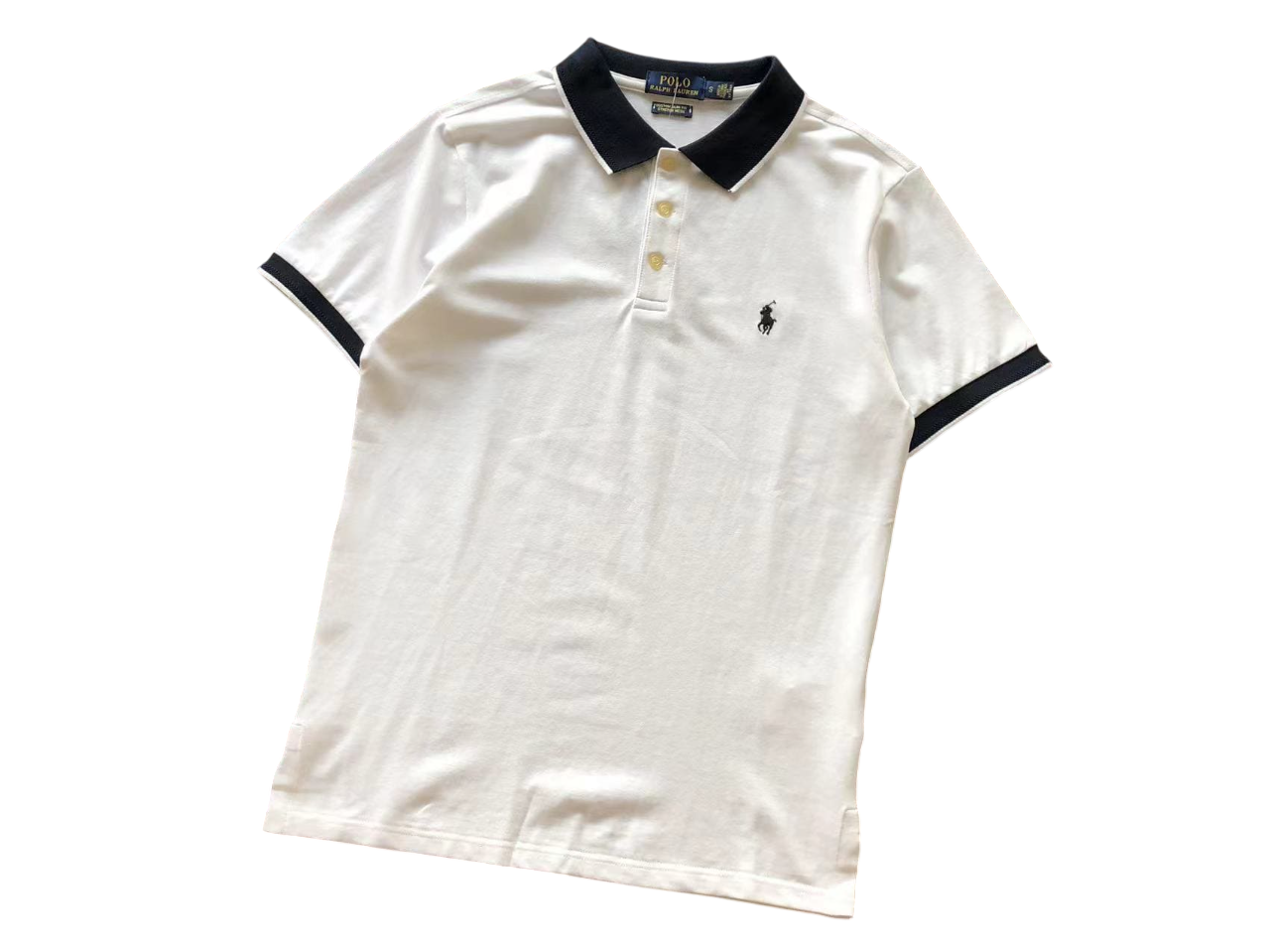 Ralph Lauren Classic Polo - (WHITE/BLACK)