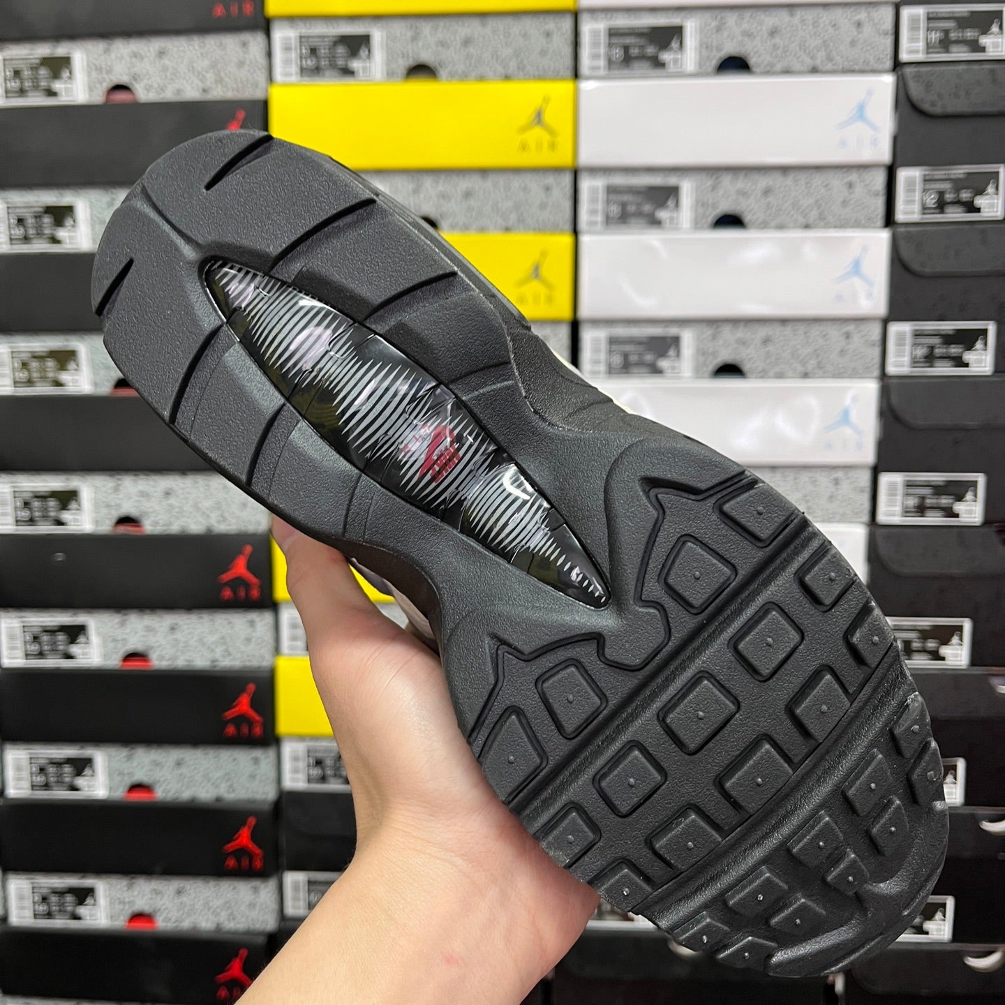 Nike Air Max 95 Essential Triple Black Beige Red