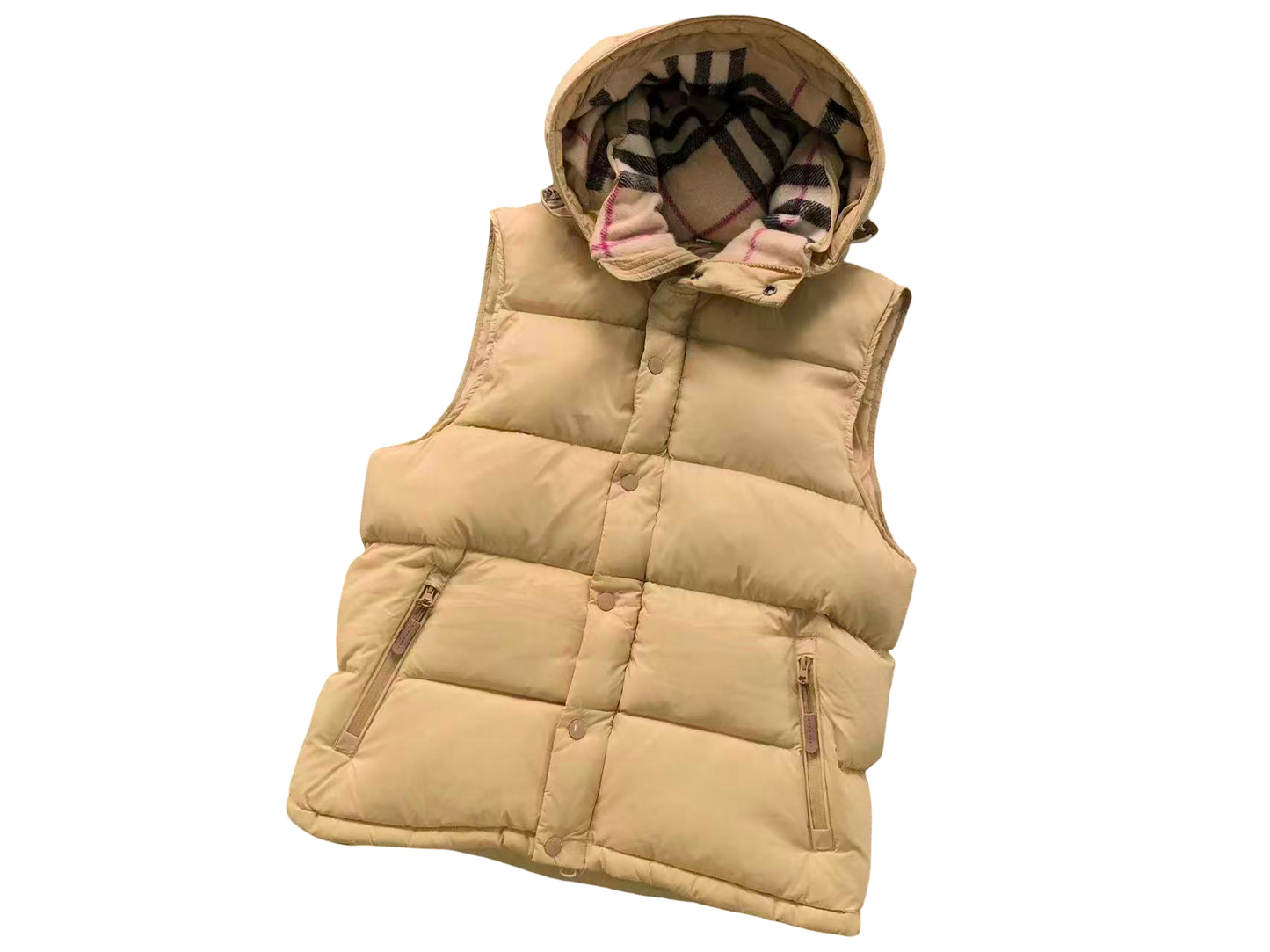 Burberry Detachable Hooded Puffer Jacket - (GOLD)