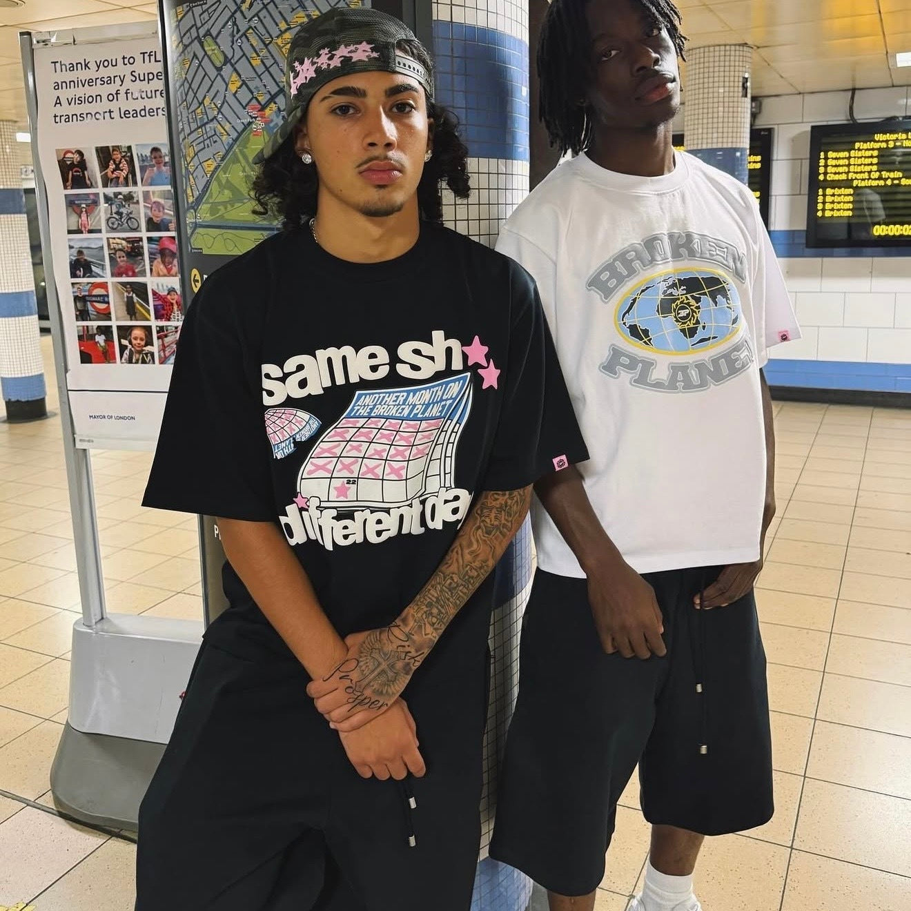 Broken Planet World Tee - (WHITE)