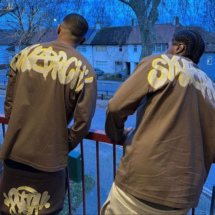 Syna World Synarchy Longsleeve - (BROWN/YELLOW)