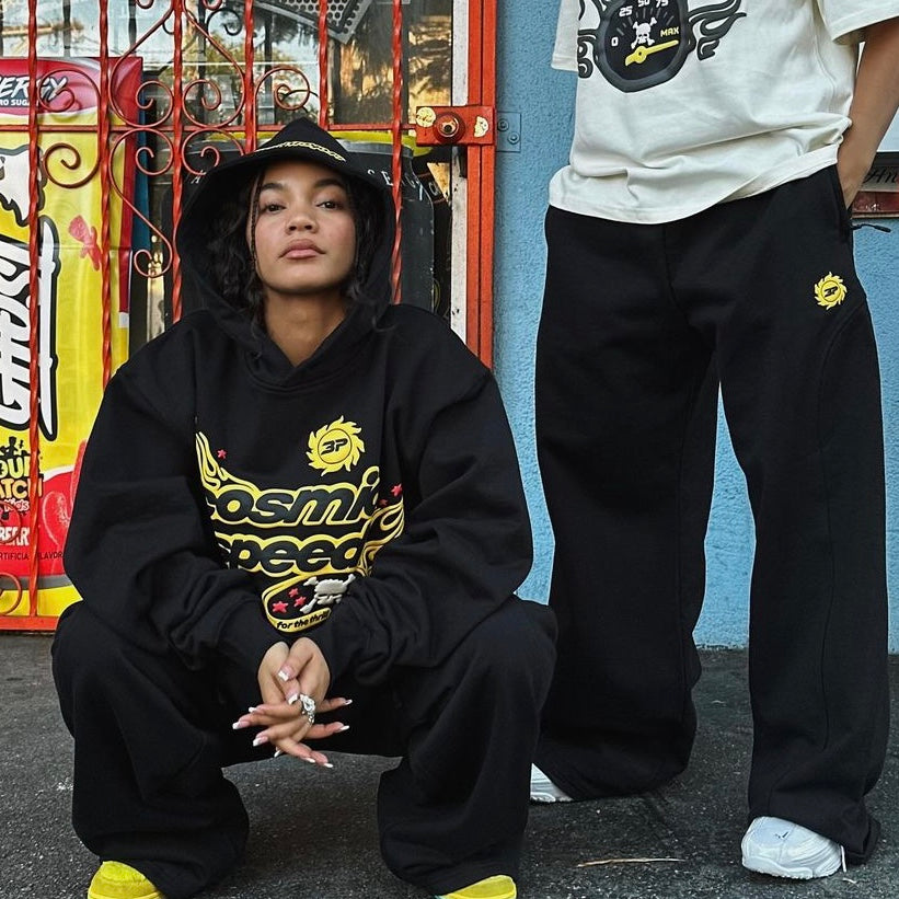 Broken Planet Cosmic Speed Jogging - (BLACK/YELLOW)