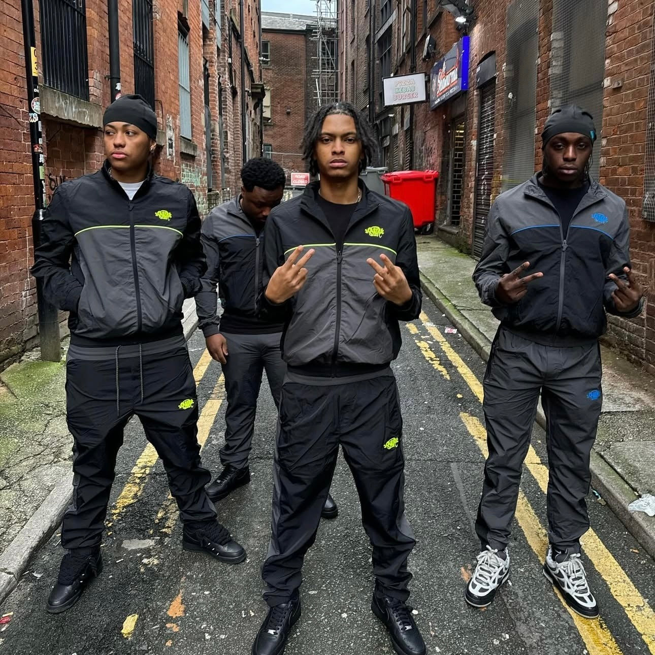 Syna World Shellsuit - (BLACK/GREY/VOLT)