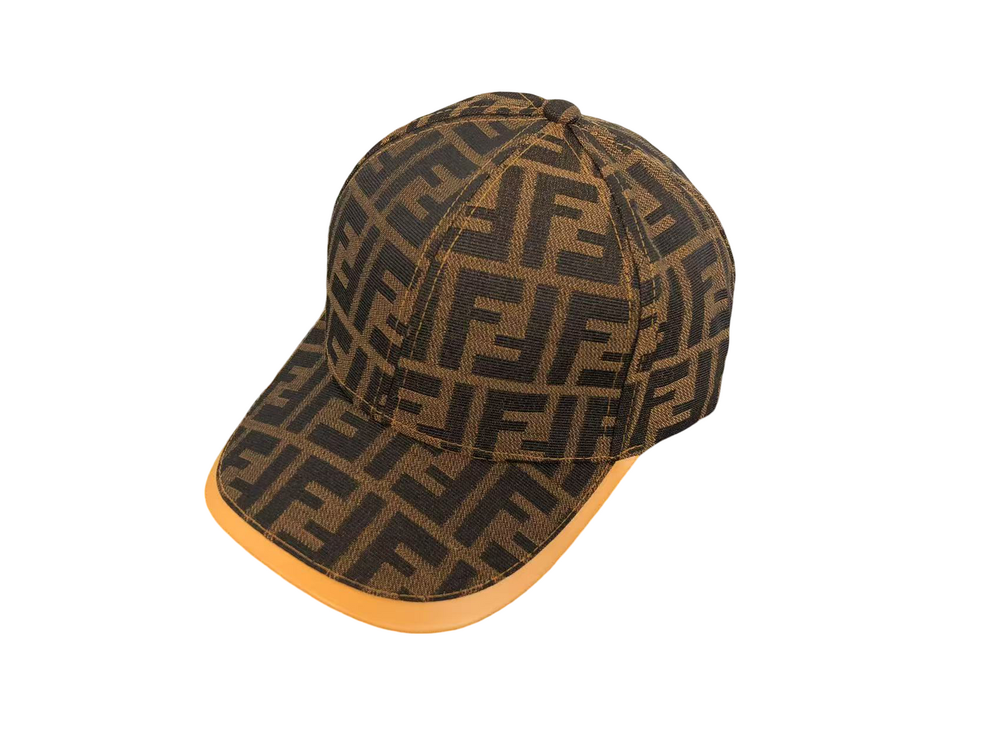 Fendi Square Cap - (KHAKI ORANGE)