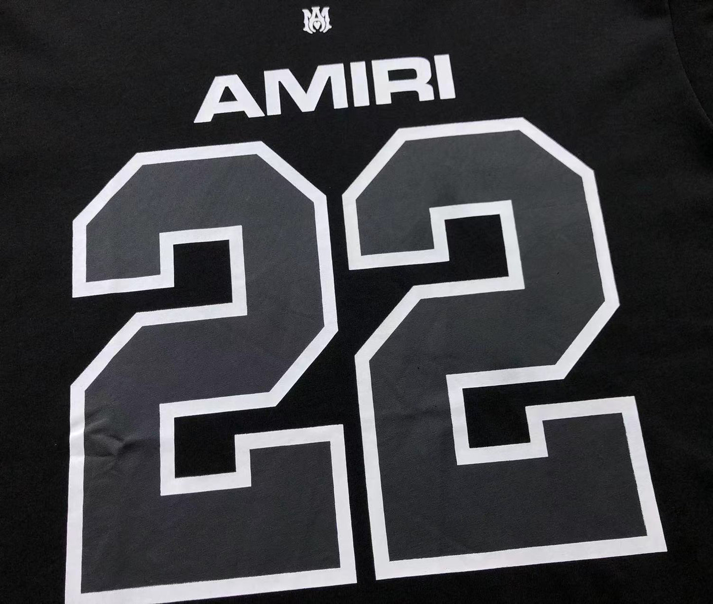AMIRI Football 22 Tee - (BLACK)