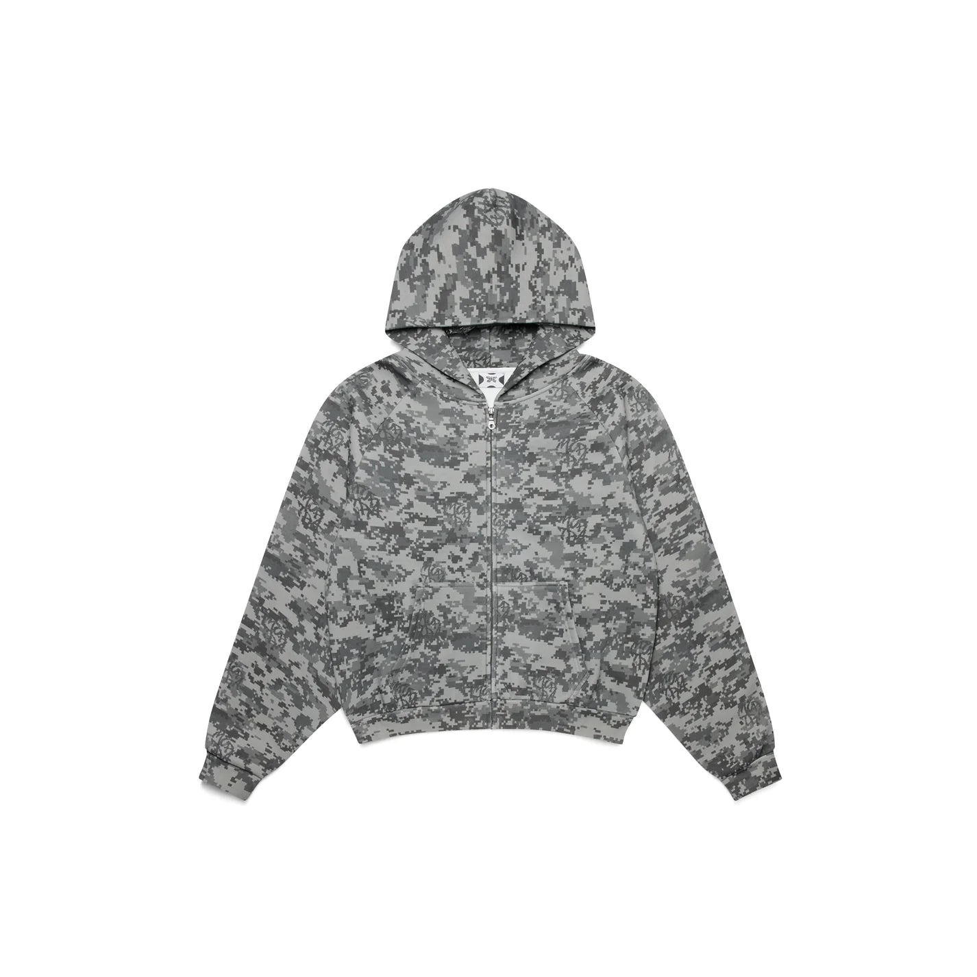 Mertra Glitch Zip Hoodie - (CAMO)