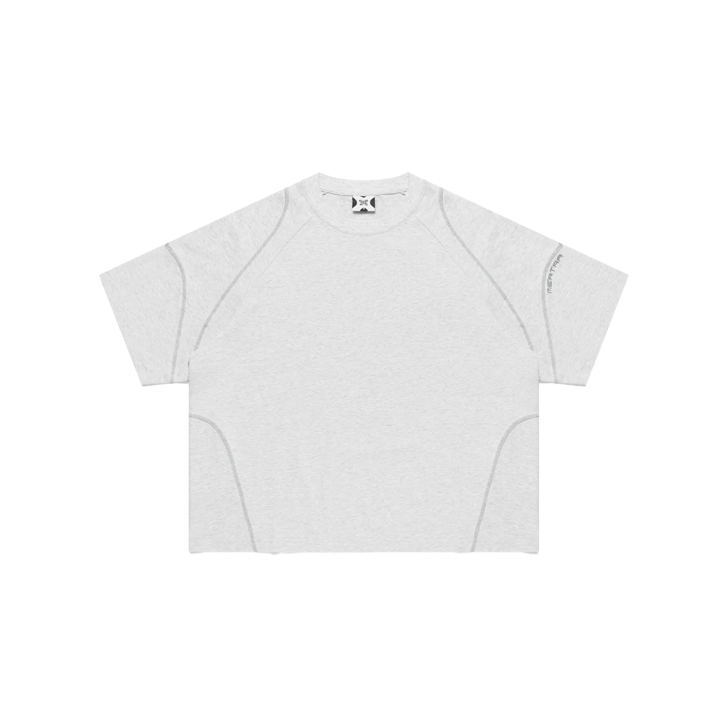 Mertra Overlock Stitch Tee - (GREY)