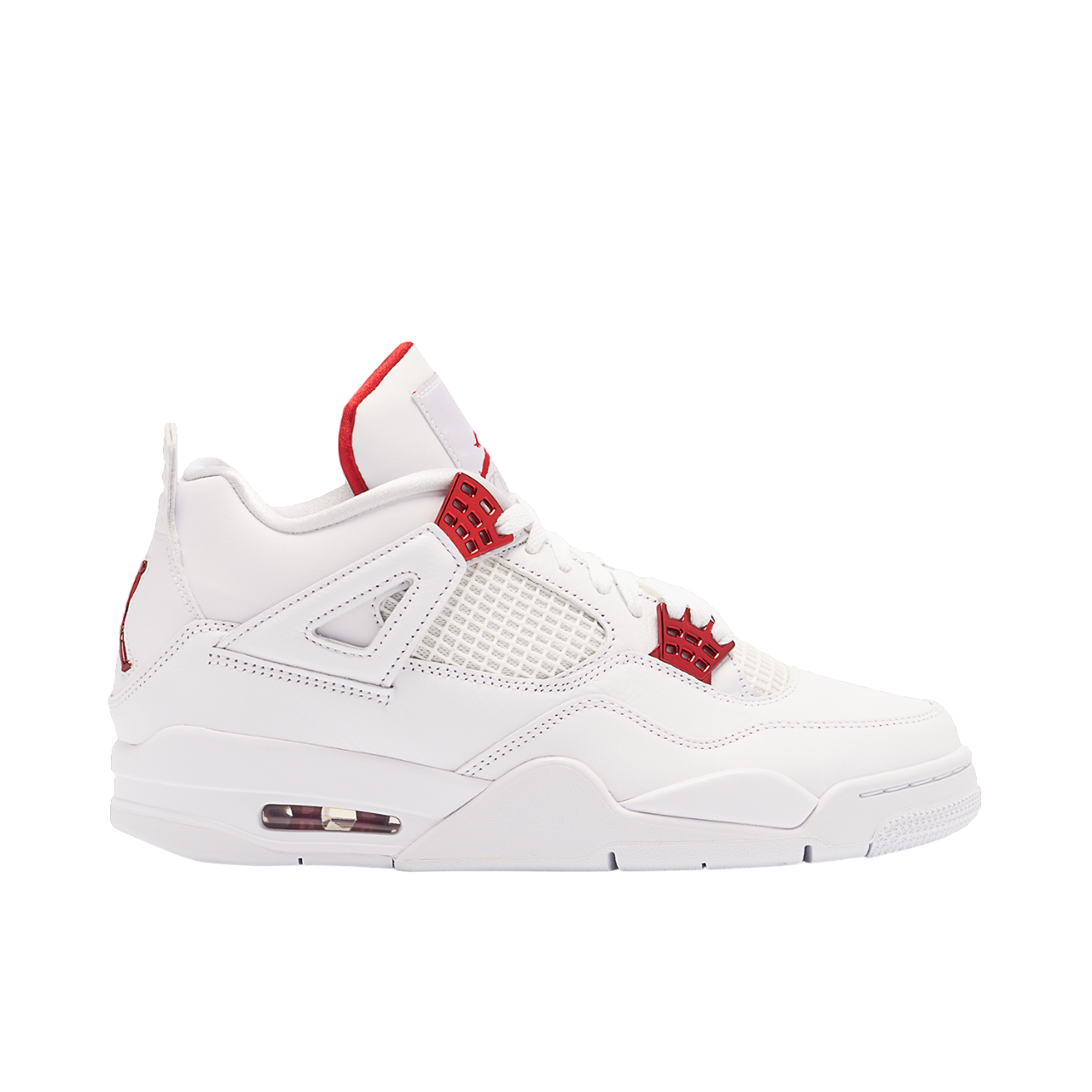 Jordan 4 Retro Metallic White Red