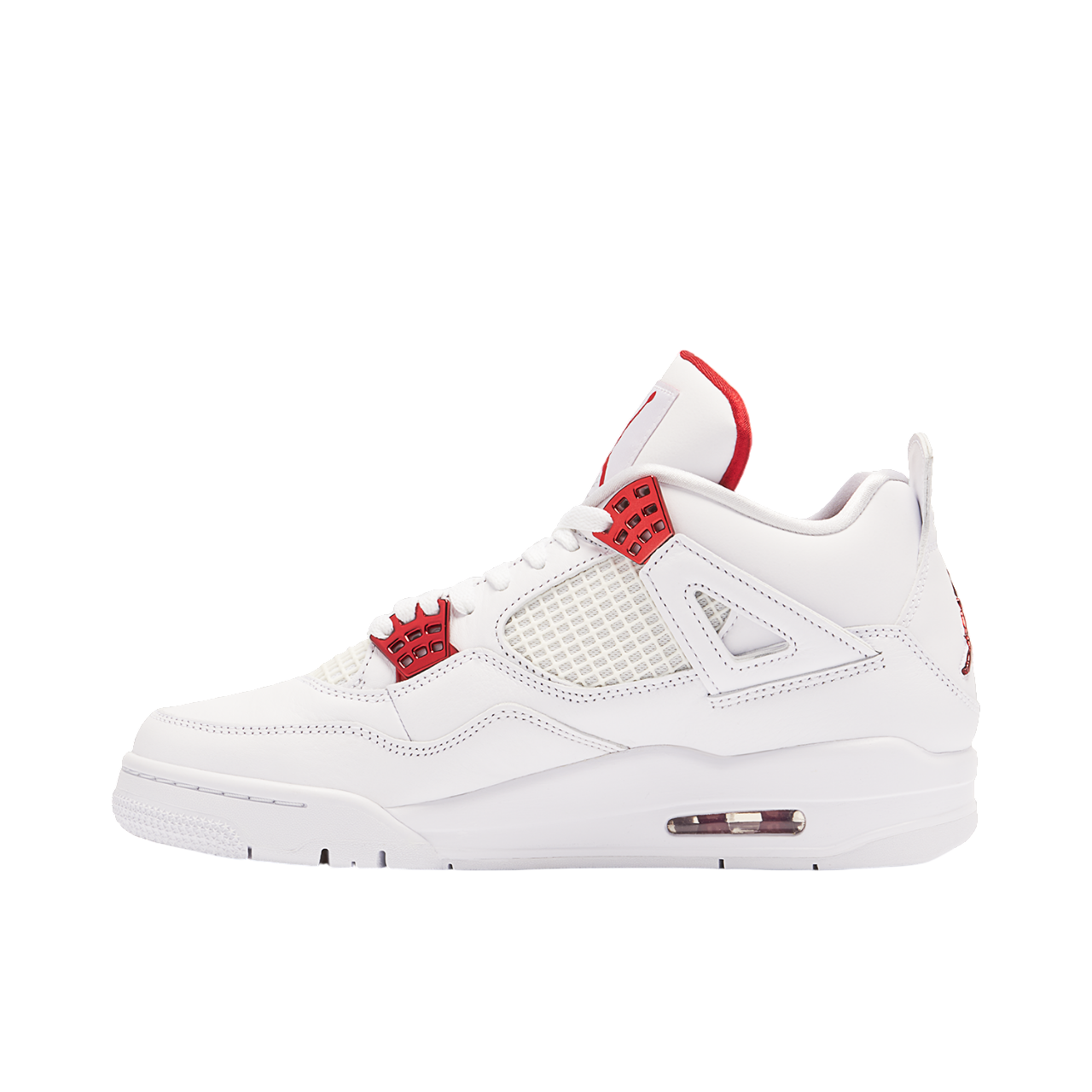 Jordan 4 Retro Metallic White Red