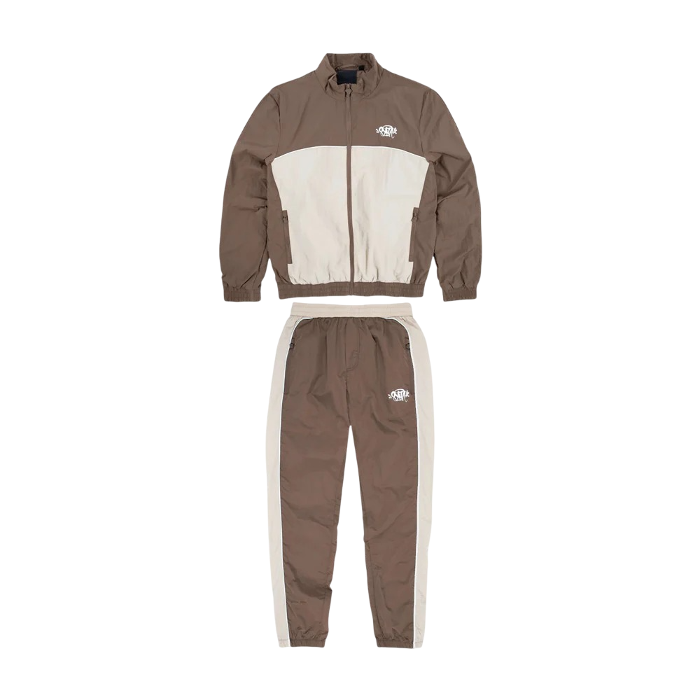 Syna World Shellsuit - (BROWN/CREAM)