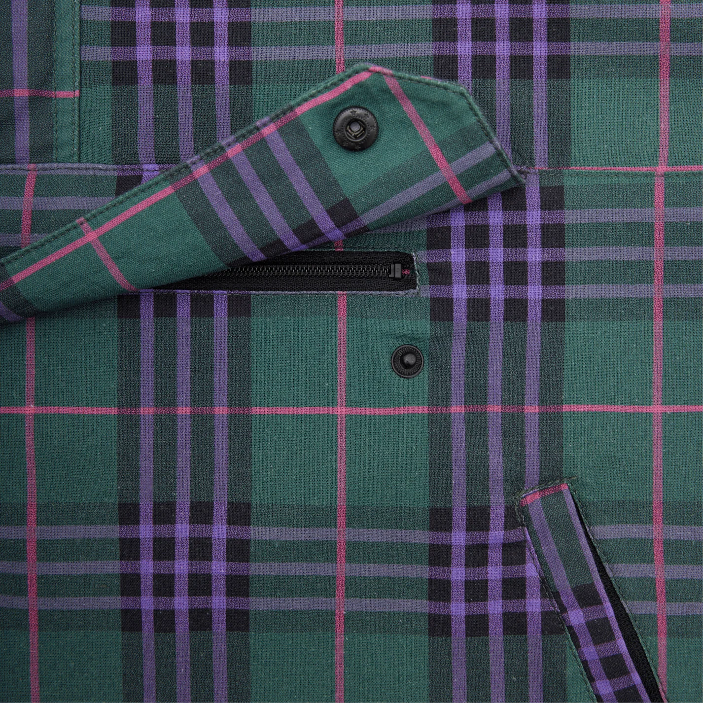 Mertra Tartan Jacket - (GREEN)