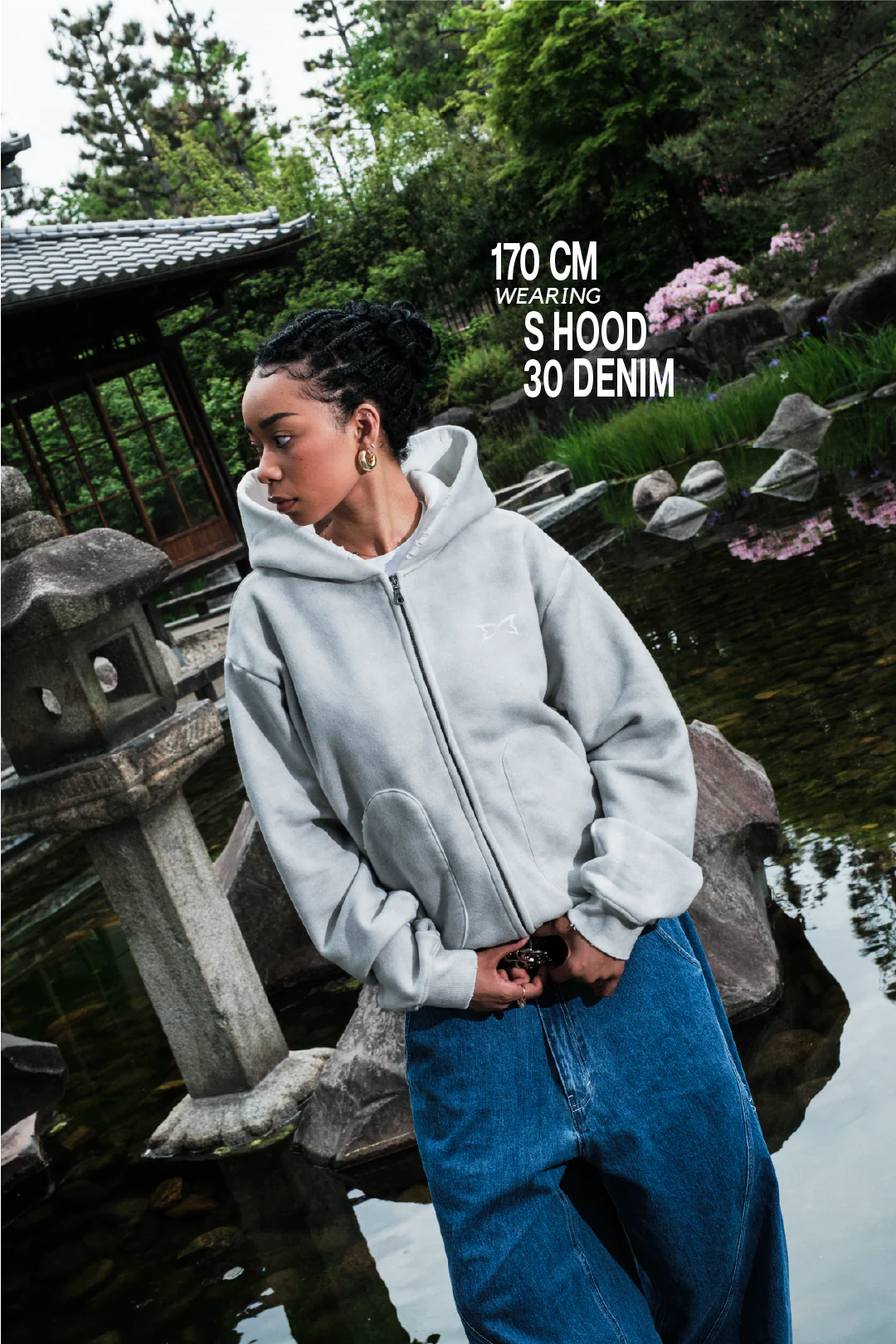 Mertra Dirt Zip Hoodie - (GREY)