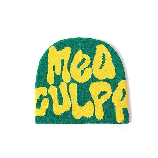 Mea Culpa Beanie - (GREEN/YELLOW)