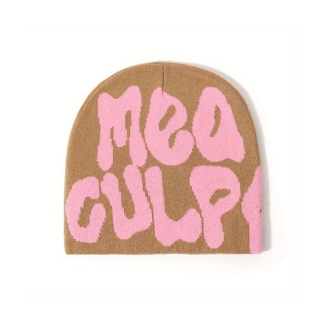 Mea Culpa Beanie - (BROWN/PINK)