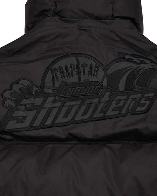 Trapstar Shooters Hooded Puffer Jacket - (BLACKOUT EDITION)