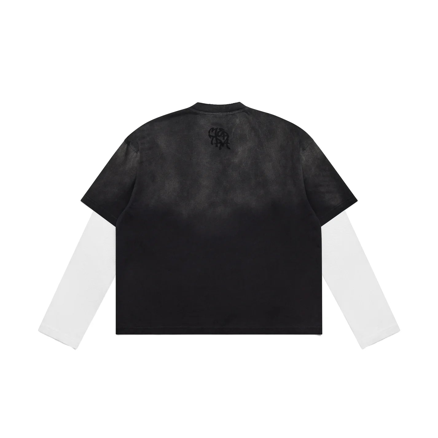 Mertra Washed Longsleeve - (BLACK/WHITE)