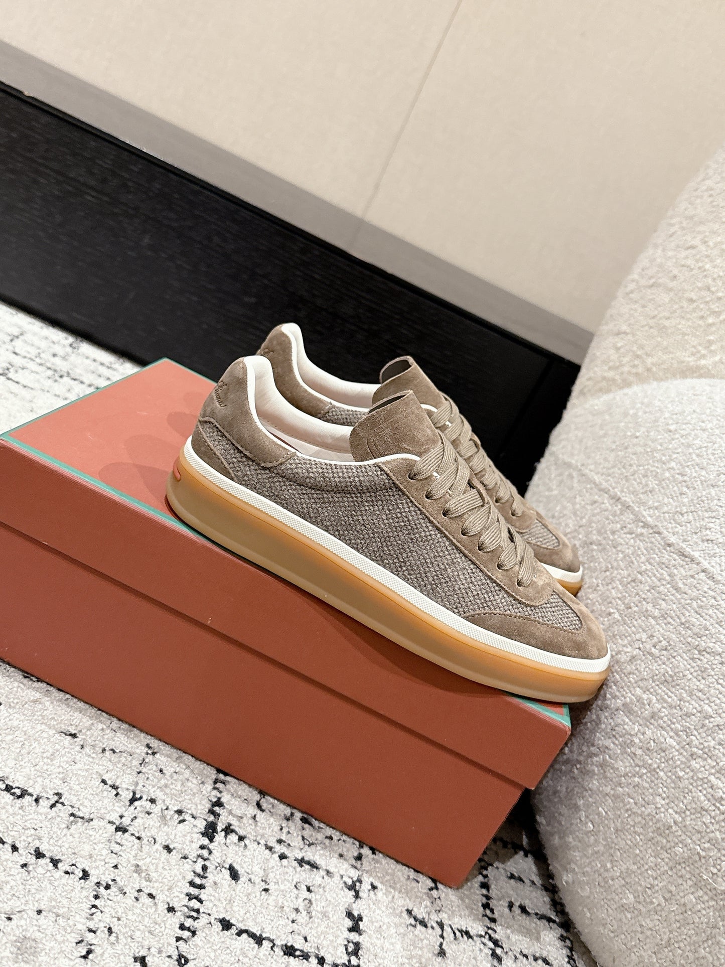 Loro Piana Tennis Walk Denim Cream Brown