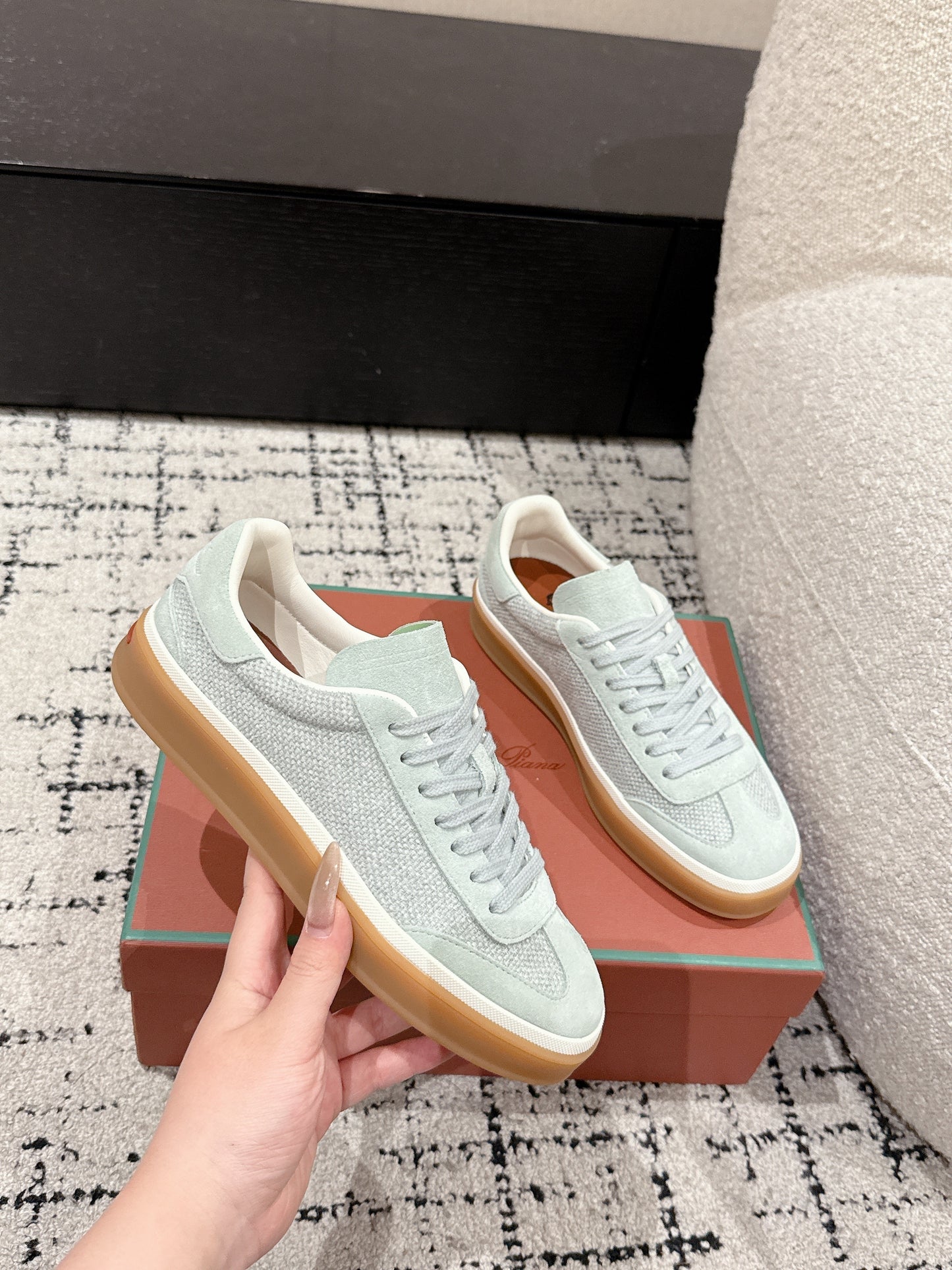 Loro Piana Tennis Walk Denim Light Mint