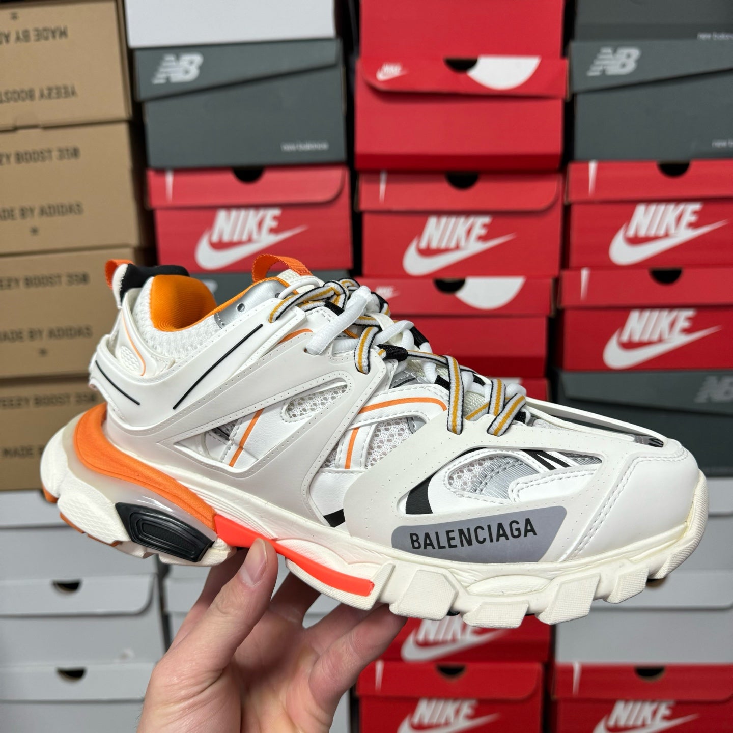 Balenciaga Track Led 3.0 - (WHITE/ORANGE)