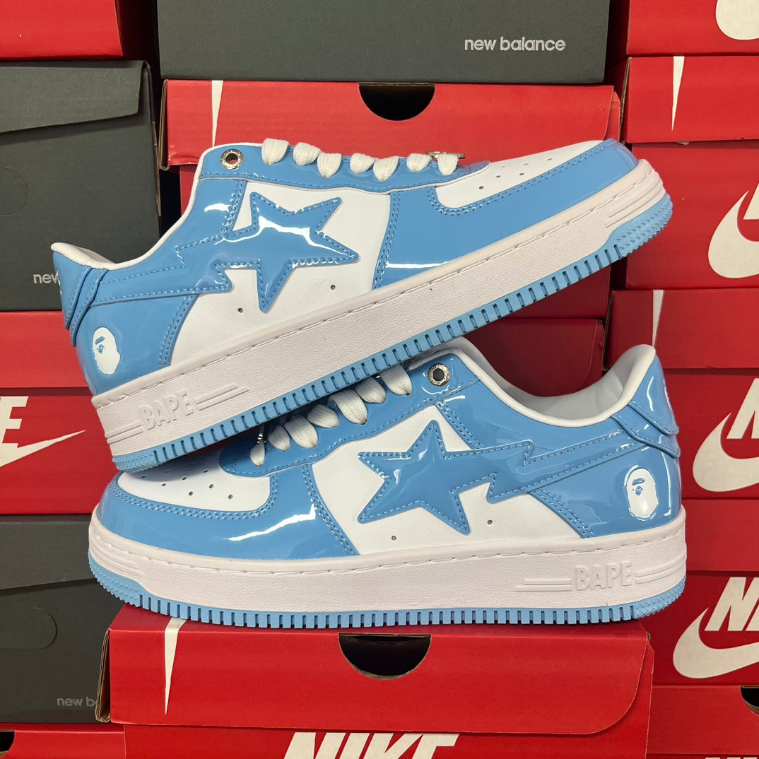 A Bathing Ape Bapesta - (WHITE/BLUE)