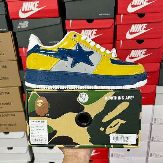 A Bathing Ape Bapesta - (YELLOW/BLUE/GREY)