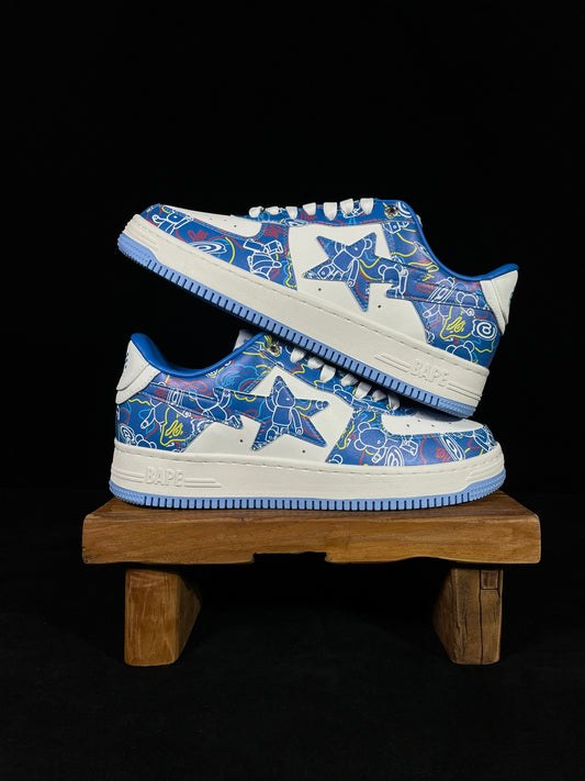 A Bathing Ape Bapesta Medicom Toy - (BLUE)