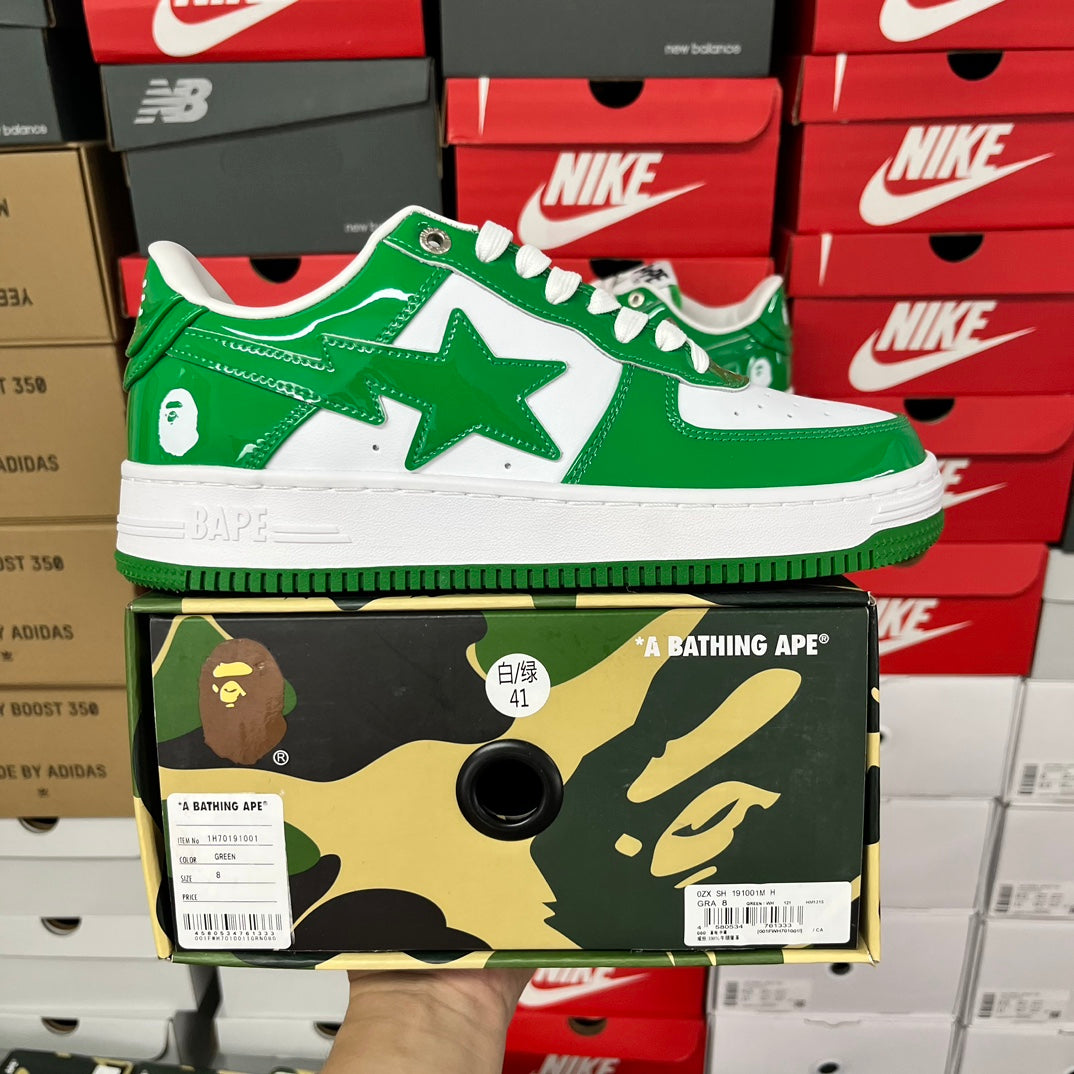 A Bathing Ape Bapesta - (GREEN/WHITE)