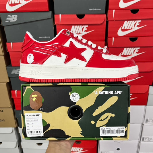 A Bathing Ape Bapesta - (RED/WHITE)
