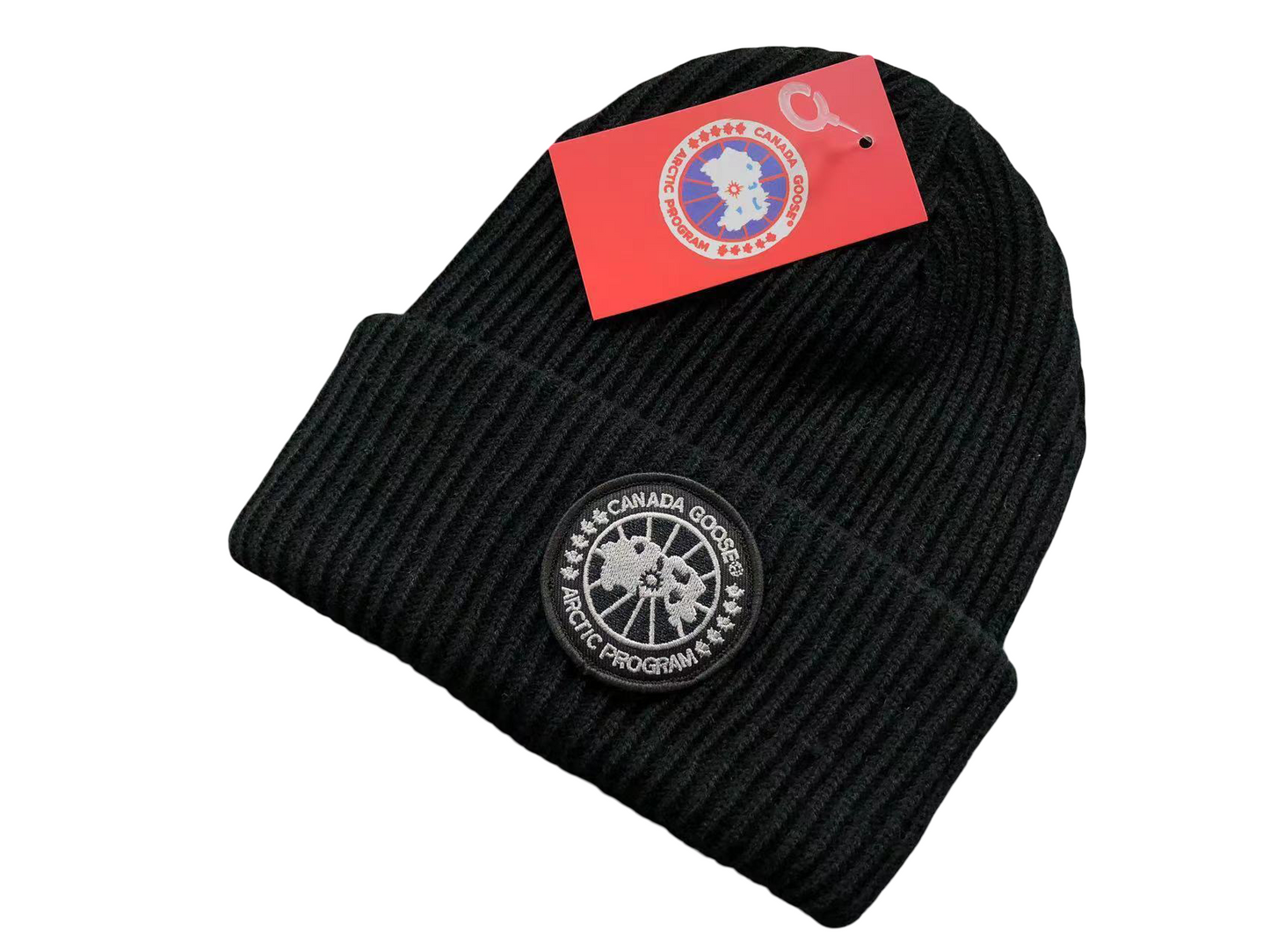 Canada Goose Beanie - (BLACK/GREY)