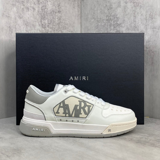 AMIRI Classic Low Grey White