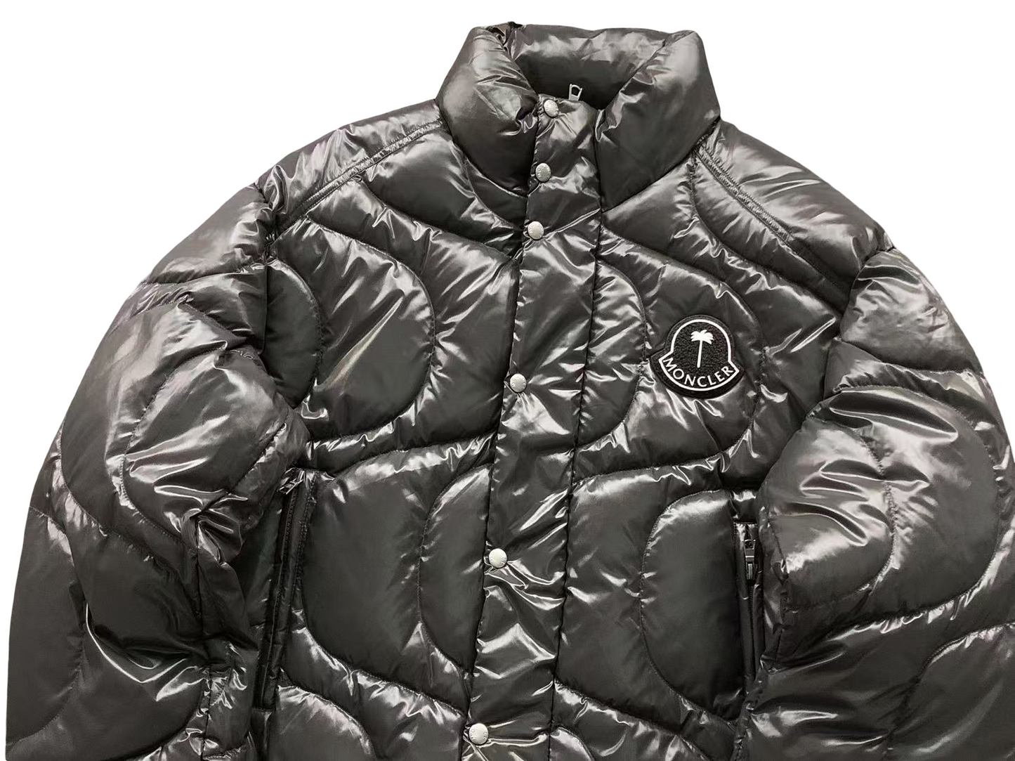 Moncler x Palm Angels Haunani Down Jacket Grey