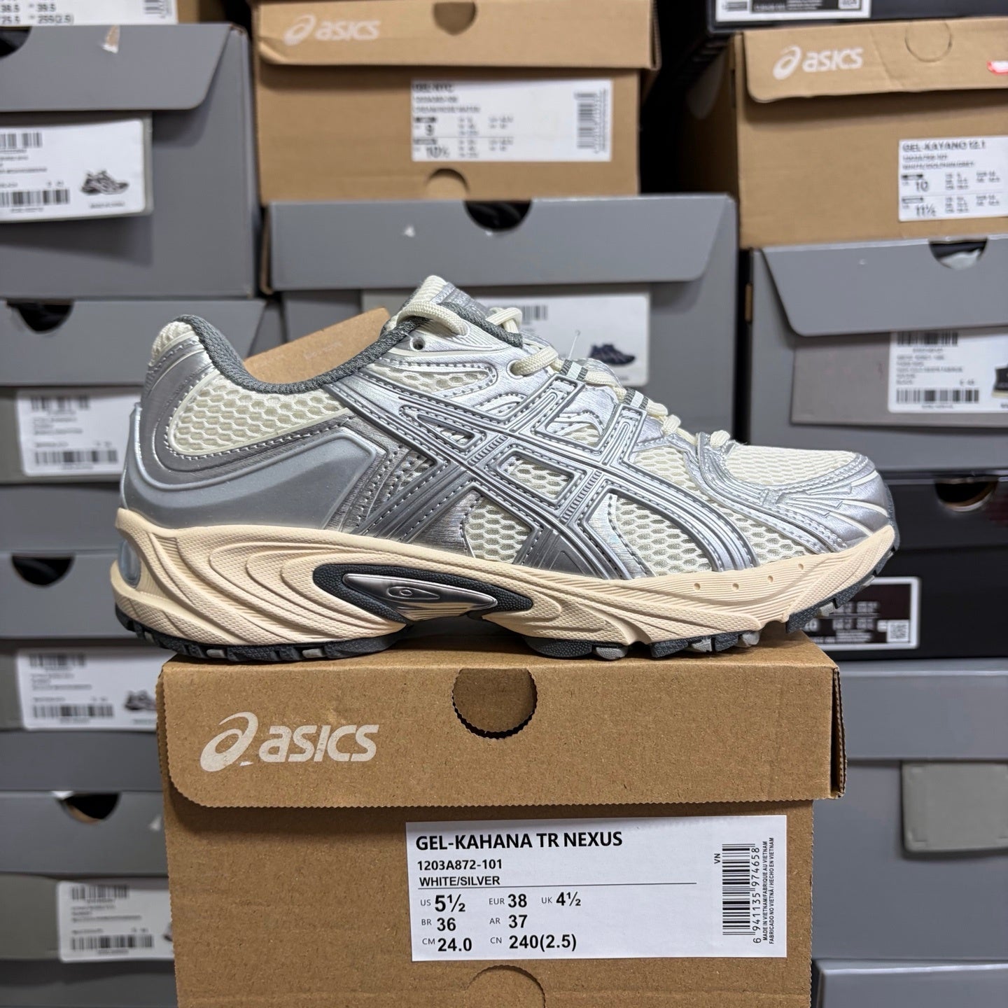 Asics Gel-Kahana TR Nexus White Silver