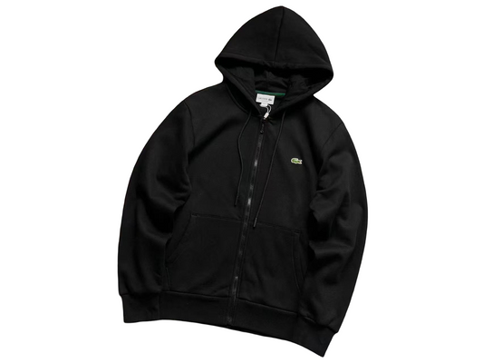 Lacoste Classic Zip Hoodie - (BLACK)