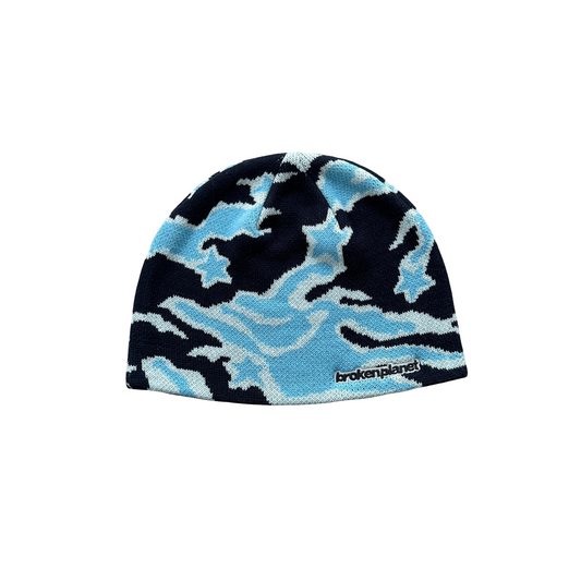 Broken Planet Shooting Stars Beanie - (BLUE)