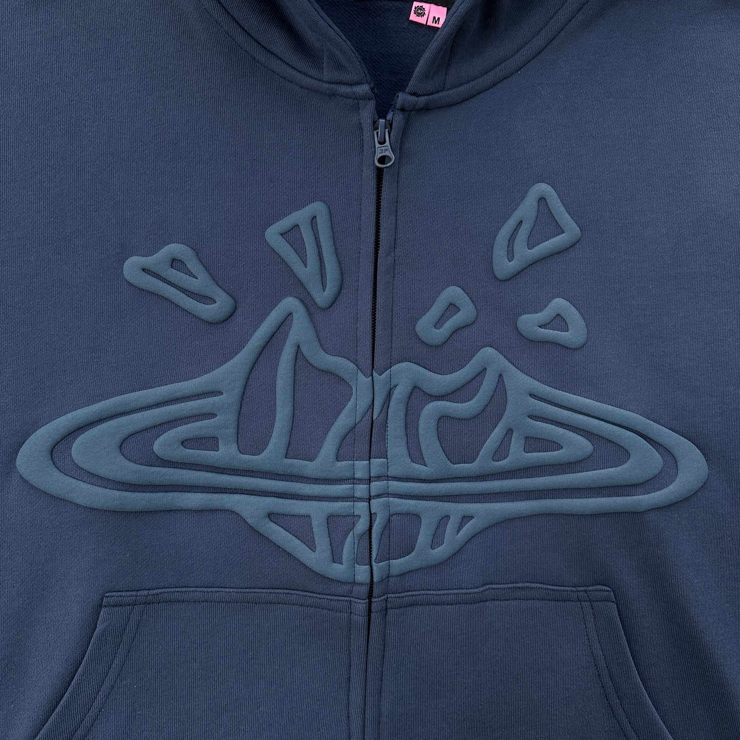 Broken Planet Classic Zip Hoodie - (NAVY)