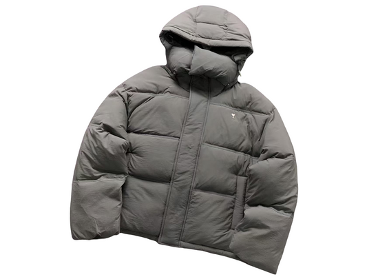 AMI Paris Heart Down Jacket - (GREY)