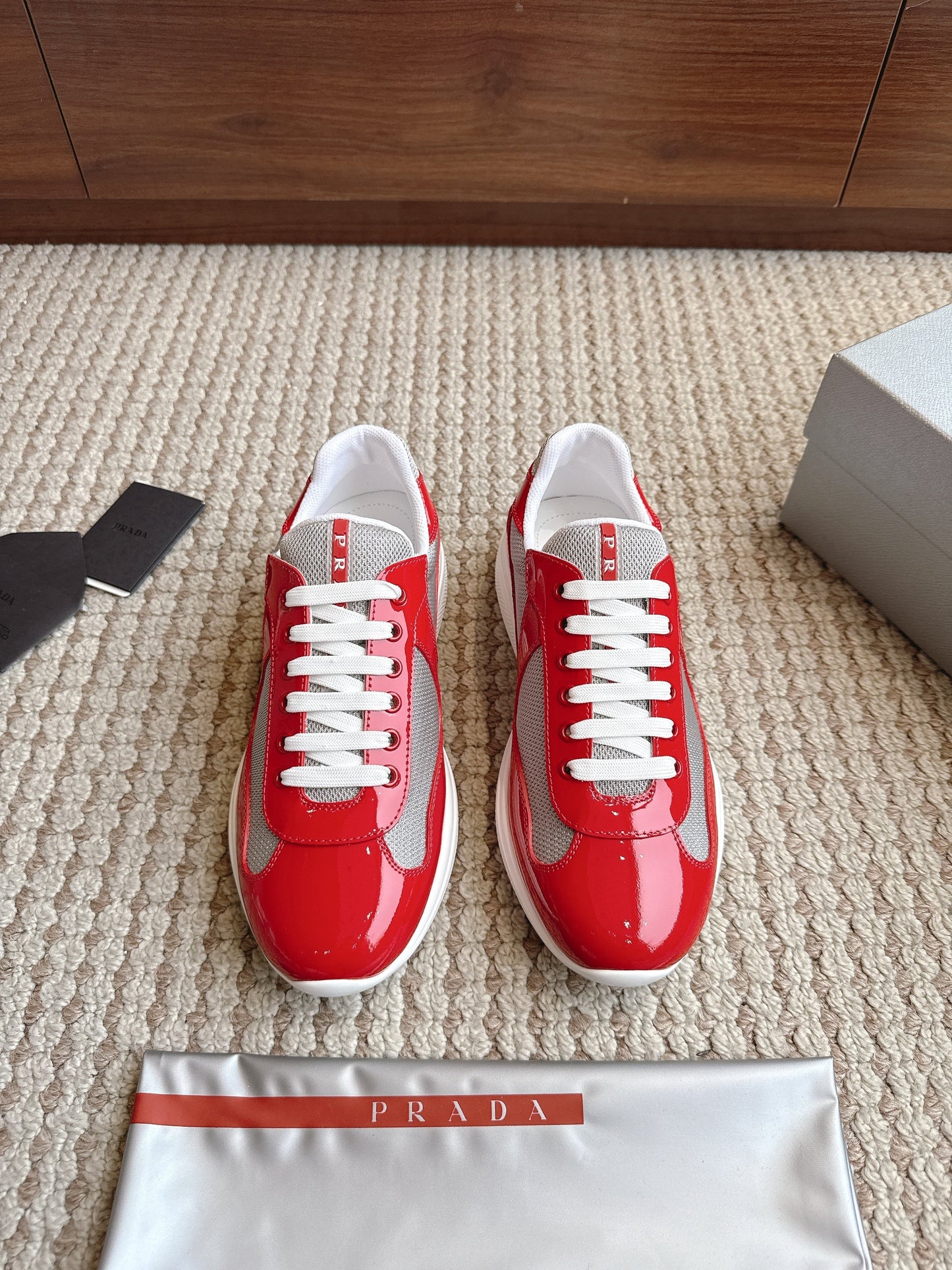 Prada America's Cup Red Grey
