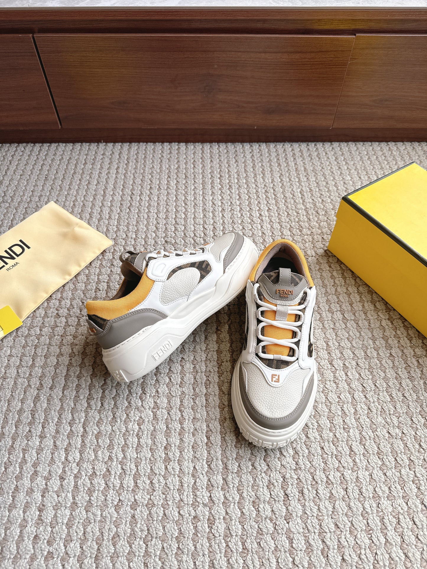 Fendi Force Orange Grey