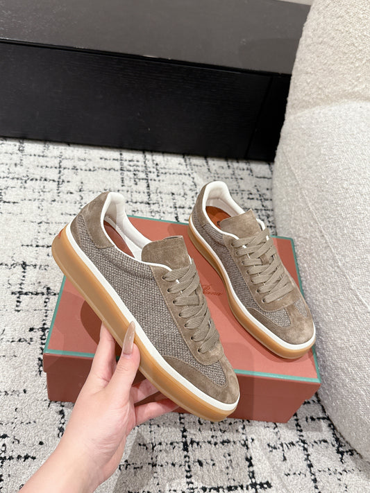 Loro Piana Tennis Walk Denim Cream Brown