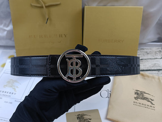 Burberry Circle Belt Black/Silver