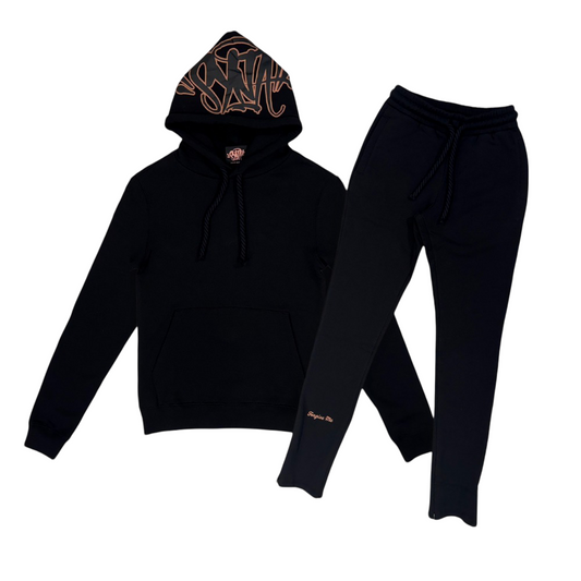 Syna World Tracksuit - (BLACK/ROSE GOLD)