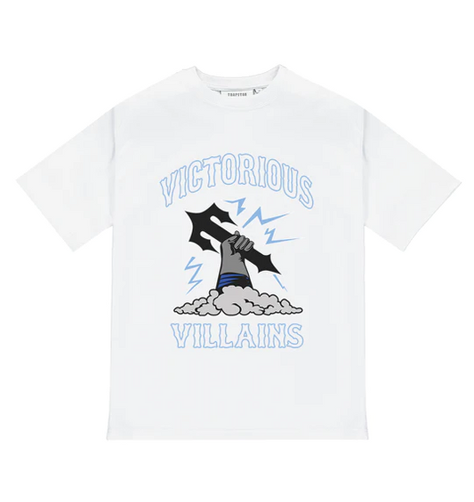 Trapstar Victorious Villains Tee White