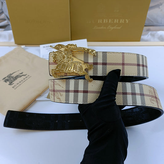Burberry Vintage King Belt - (GOLD)