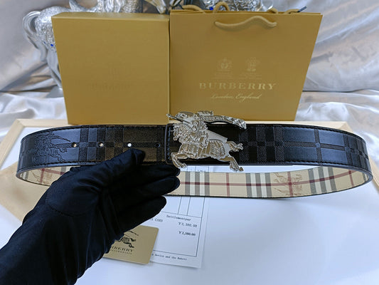 Burberry King Belt Black/Silver