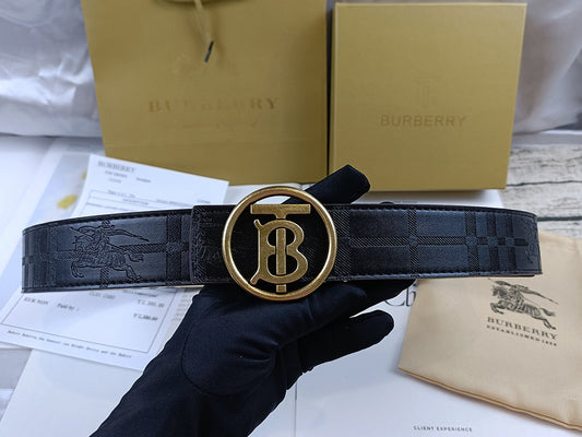 Burberry Circle Belt Black/Gold