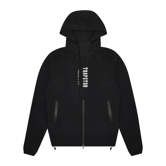 Trapstar Decoded Windbreaker - (BLACK/WHITE)